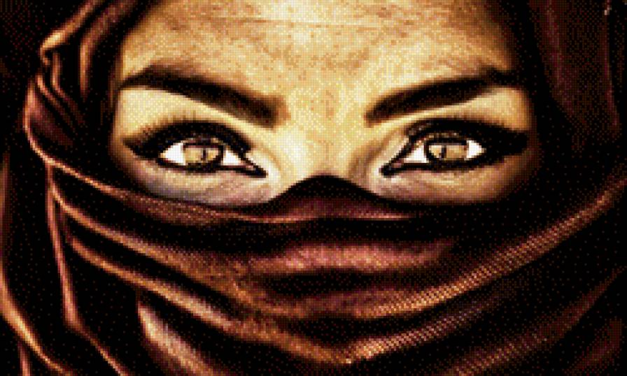 Восток - пустыня, глаза, восток, девушка - предпросмотр