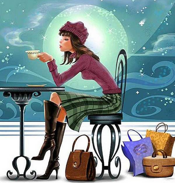 После шопинга - чаепитие, покупки - оригинал