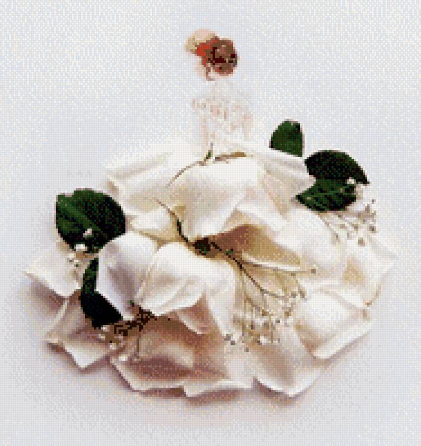 Серия "Акварель и цветы" - девушка, цветы - предпросмотр