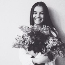 Схема вышивки «девушка с сиренью»