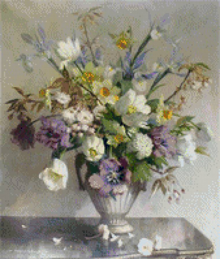 Букет в вазе - букет, цветы - предпросмотр