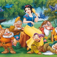 Схема вышивки «белоснежка»