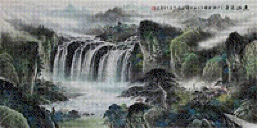 №964599 - живопись, китай, пейзаж - предпросмотр