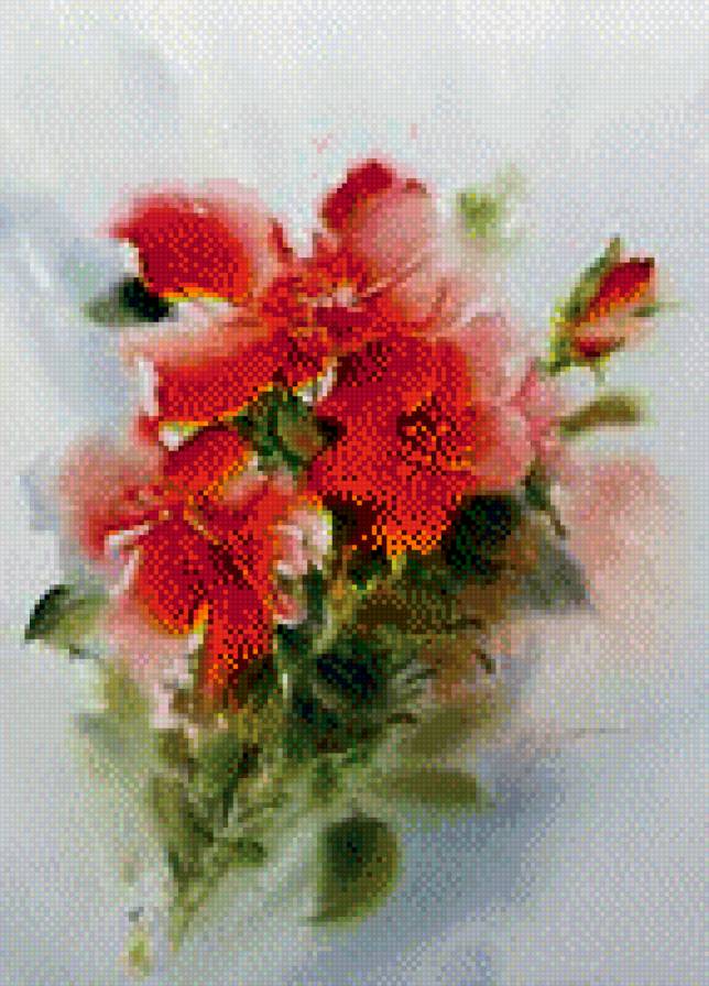 №964602 - акварель, цветы - предпросмотр