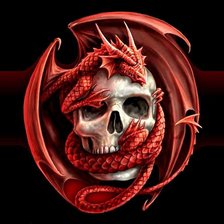 Схема вышивки «Fondo calavera»