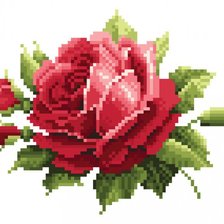 Схема вышивки «Роза»