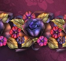 Схема вышивки «панелька с розами»