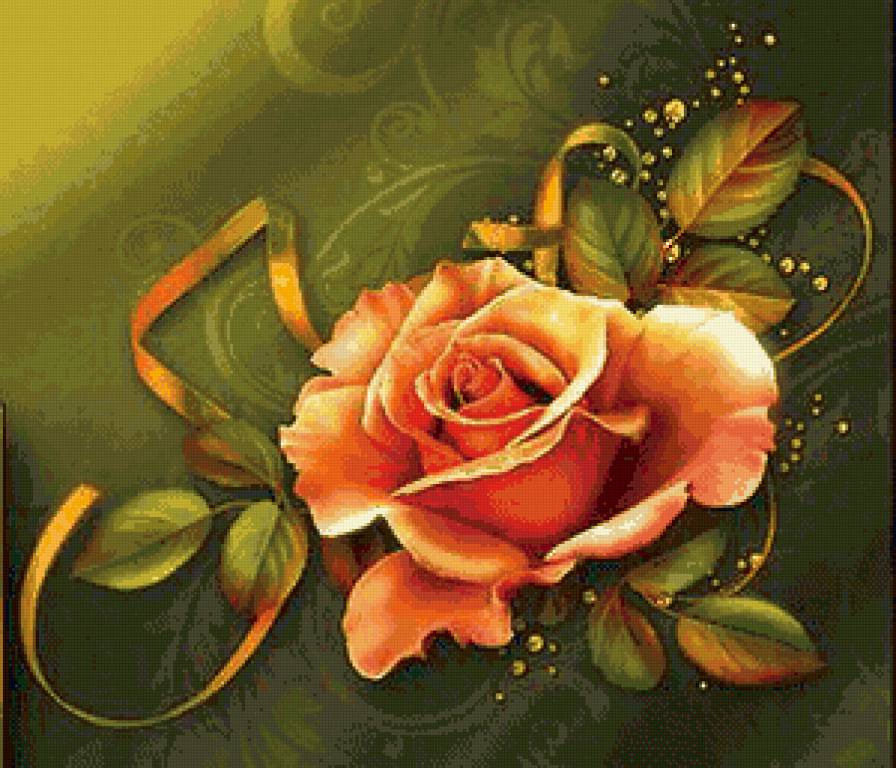 подушка с розой - роза, цветок, подушка, нежность - предпросмотр