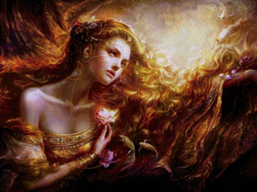 Томленье снов. - девушка, сон, истома, мечты - предпросмотр