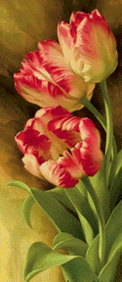Панно. Тюльпаны. - цветы, панно, тюльпаны - предпросмотр
