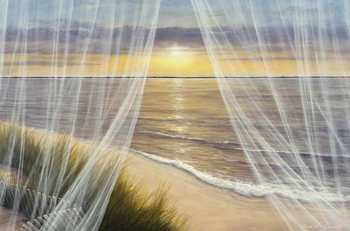 вид из окна - берег, море, пейзаж - оригинал