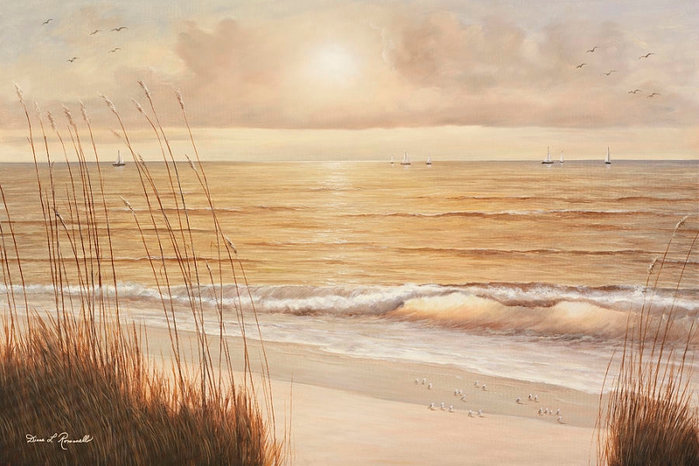 берег моря - пейзаж, море, берег - оригинал