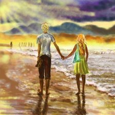 Схема вышивки «море»