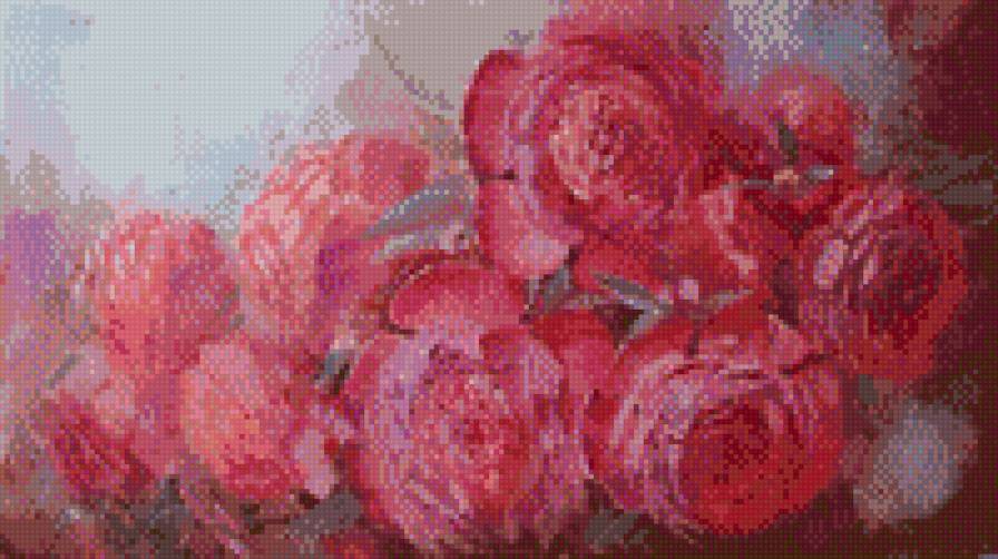 Розовые пионы - букет, пионы, розовое, цветы, бутоны - предпросмотр