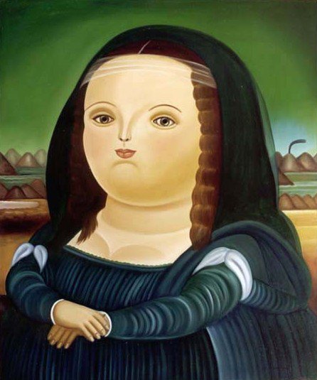 Мона Лиза - толстушка, леонардо да винчи, мона лиза, искусство, картина - оригинал