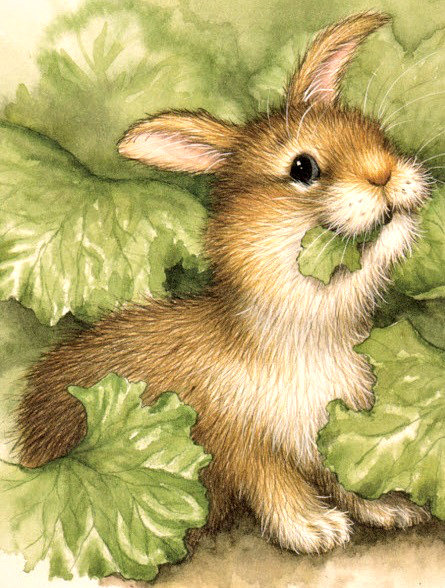 Серия "Мультяшки" - заинька, травка, лето, зайка - оригинал