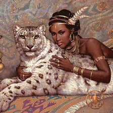 Схема вышивки «Восточная красавица 2»