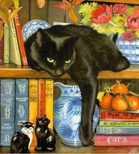 Черный кот - кошки - оригинал