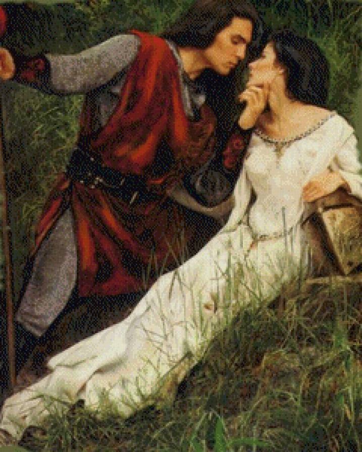 Рыцарь и дама сердца - картина, люди - предпросмотр