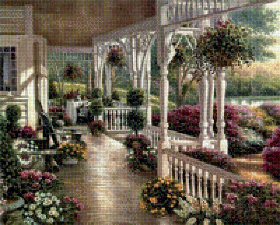 №969433 - веранда, пейзаж - предпросмотр