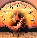 Схема вышивки «часы любовь»