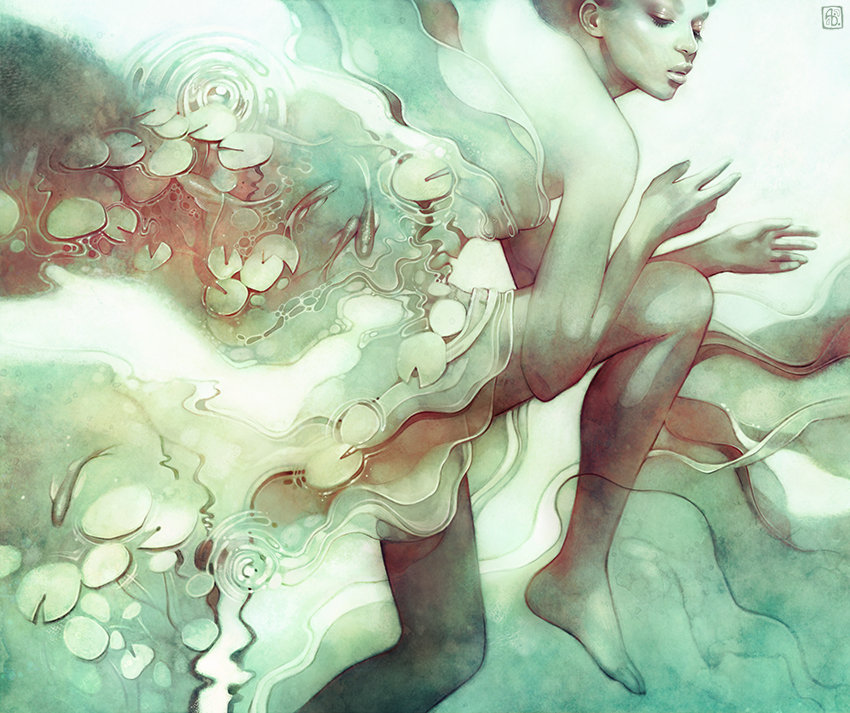 Сон - фентези, девушка, абстракция - оригинал