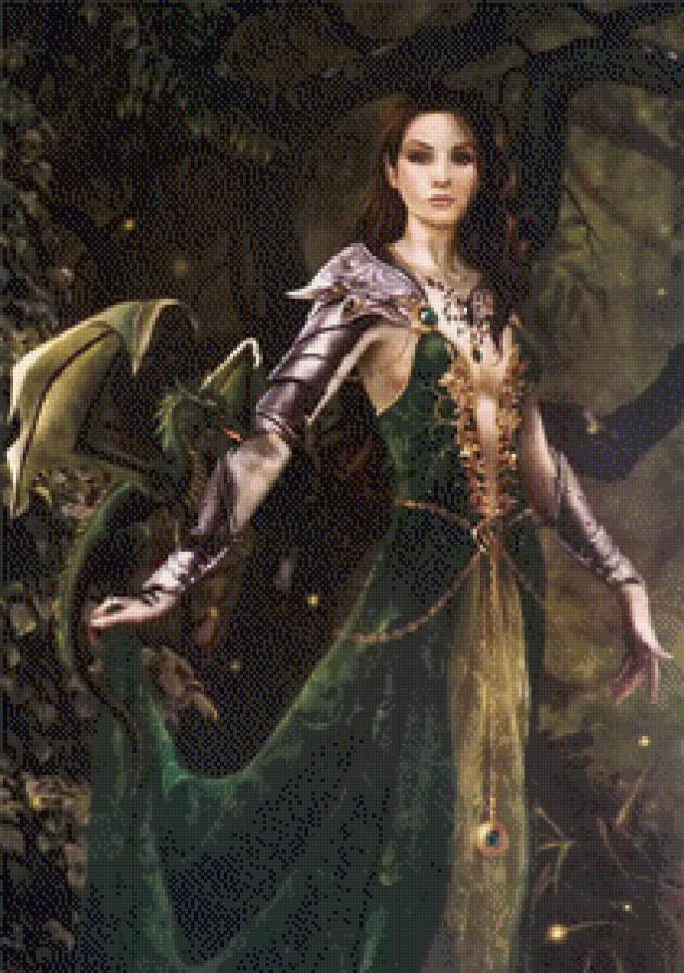 Владычица леса - эльфы, фэнтези, девушка - предпросмотр