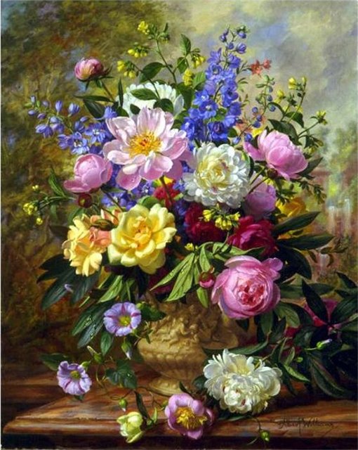 Праздник красок - букет, цветы - оригинал