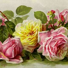 Оригинал схемы вышивки «розы» (№971891)
