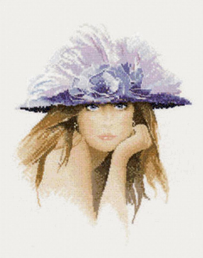 леди - девушка, шляпа - предпросмотр