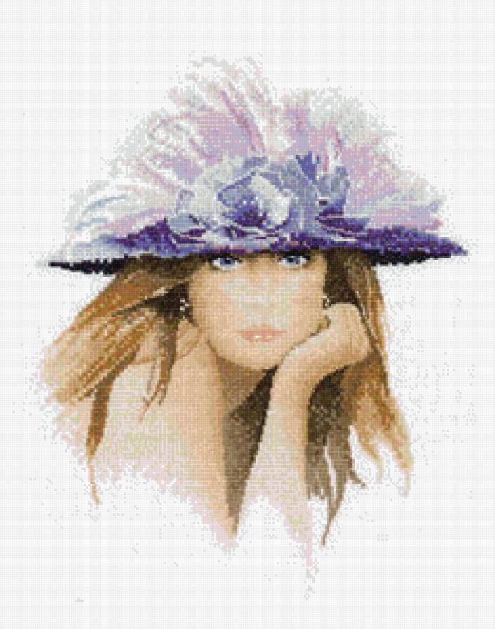 леди - девушка, шляпа - предпросмотр