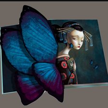 Схема вышивки «Madama Butterfly [Lacombe]»