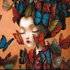 Схема вышивки «Madam Butterfly [Lacombe]»