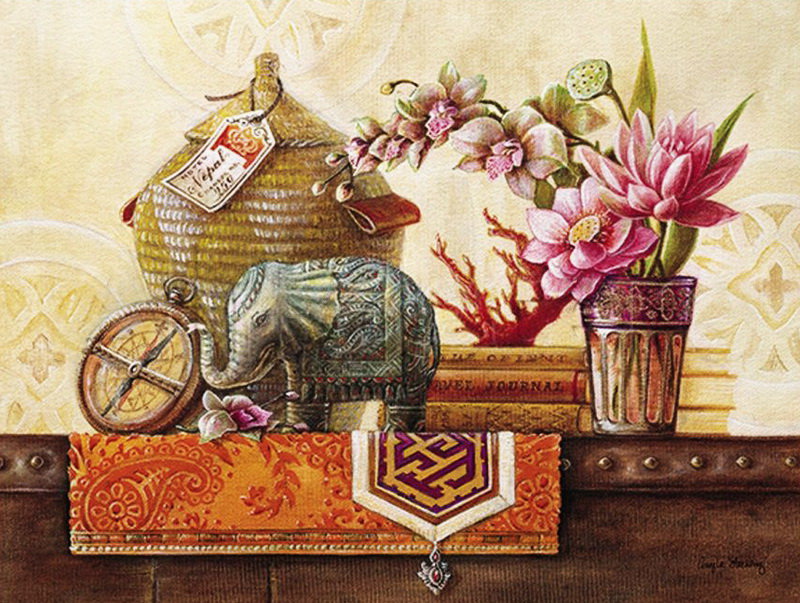 натюрморт со слоном - предметы, натюрморт - оригинал