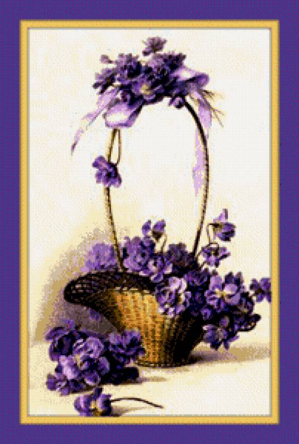 подарочная корзина цветов - цветы - предпросмотр