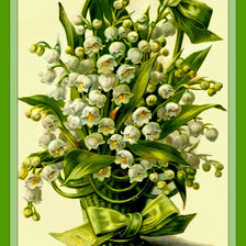 Схема вышивки «Ландыши»