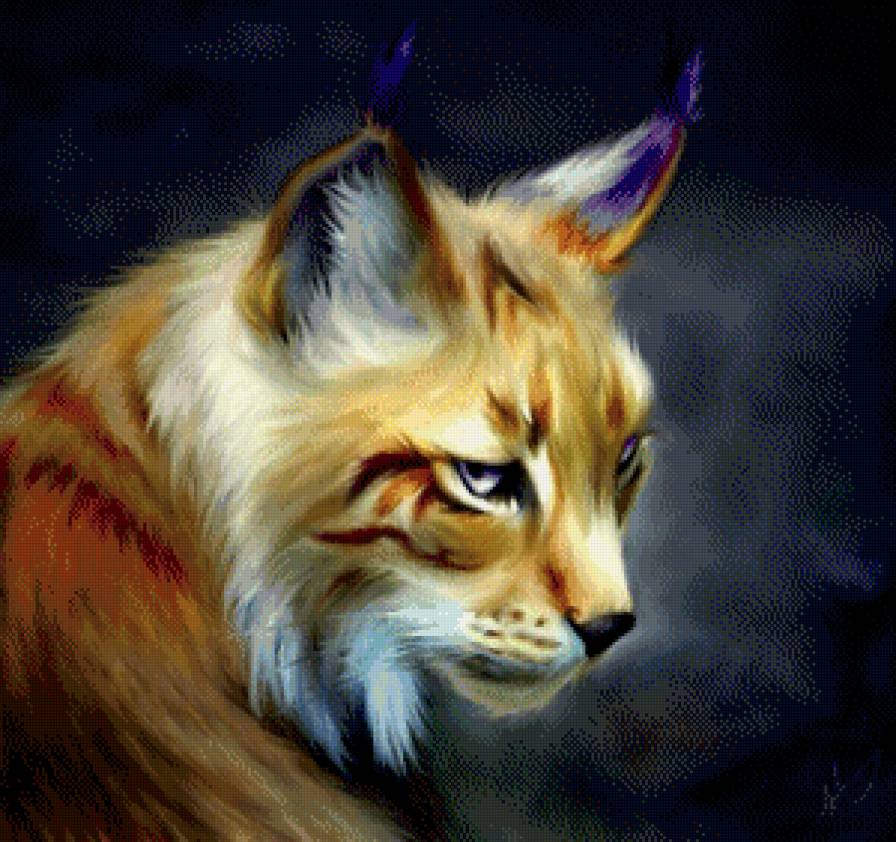 Рисунок рыси - рысь, хищник, животное, рисунок - предпросмотр