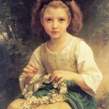 Оригинал схемы вышивки «девочка с венком» (№974558)