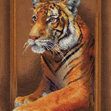 Схема вышивки «благородный тигр»
