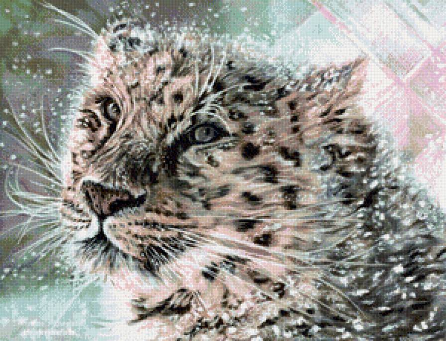 Хищник в снегу - снег, хищник, животные - предпросмотр