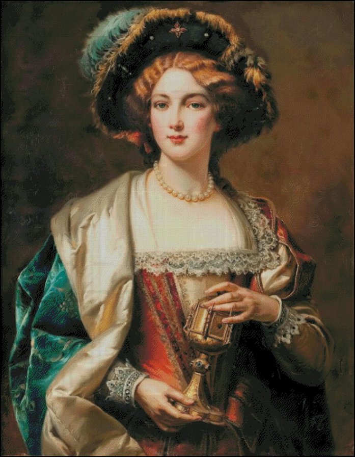 dama w kapeluszu - оригинал