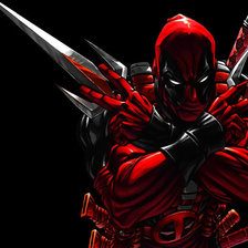 Схема вышивки «deatpool»