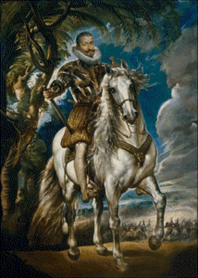 Retrato ecuestre del Duque de Lerma [Rubens] - arte-pintores - предпросмотр