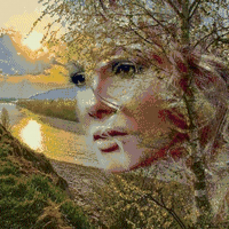 Девушка - лето - лето, девушка, лицо, река, природа - предпросмотр