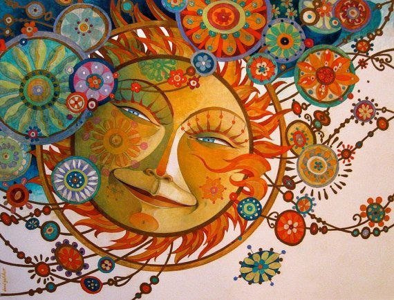 Солнце (David Galchutt) - орнамент, солнце, фольклор, фолк, бохо - оригинал