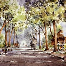 Схема вышивки «Тайландская акварель № 4»