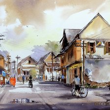 Тайландская акварель № 5