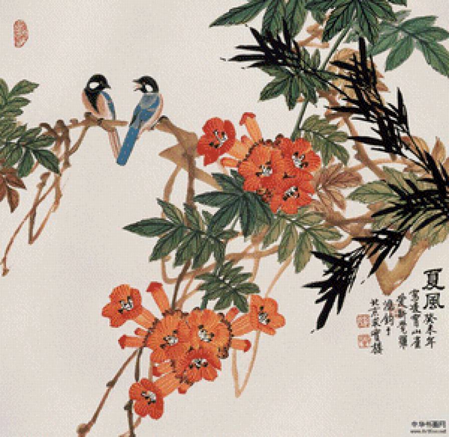Китайская живопись № 8 - картина, китай, живопись, искусство - предпросмотр