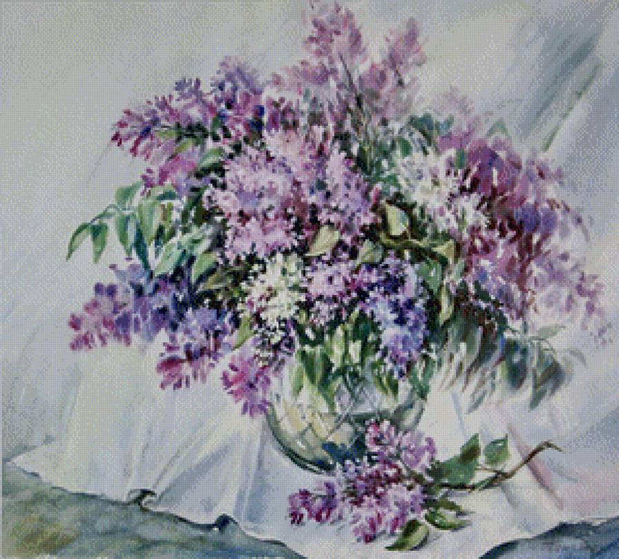 Акварель № 1 - живопись, искусство, картина, цветы - предпросмотр