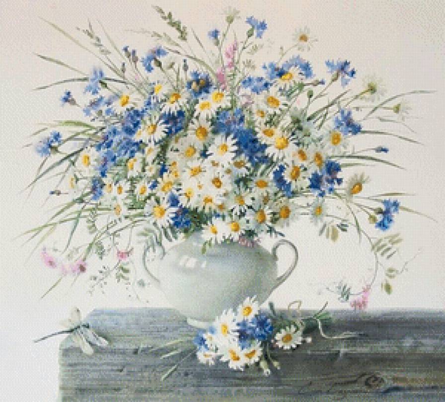 Акварель № 3 - живопись, картина, цветы, искусство - предпросмотр